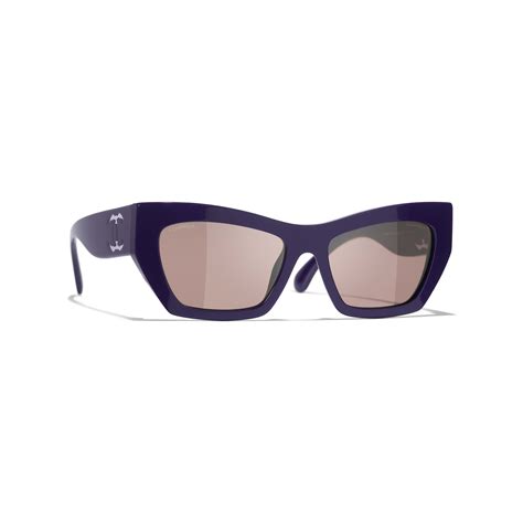 chanel purple sunglasses.